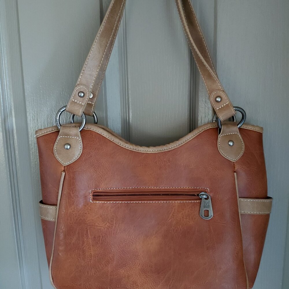 Brown Leather Shoulder Bag - Picture 2 of 6